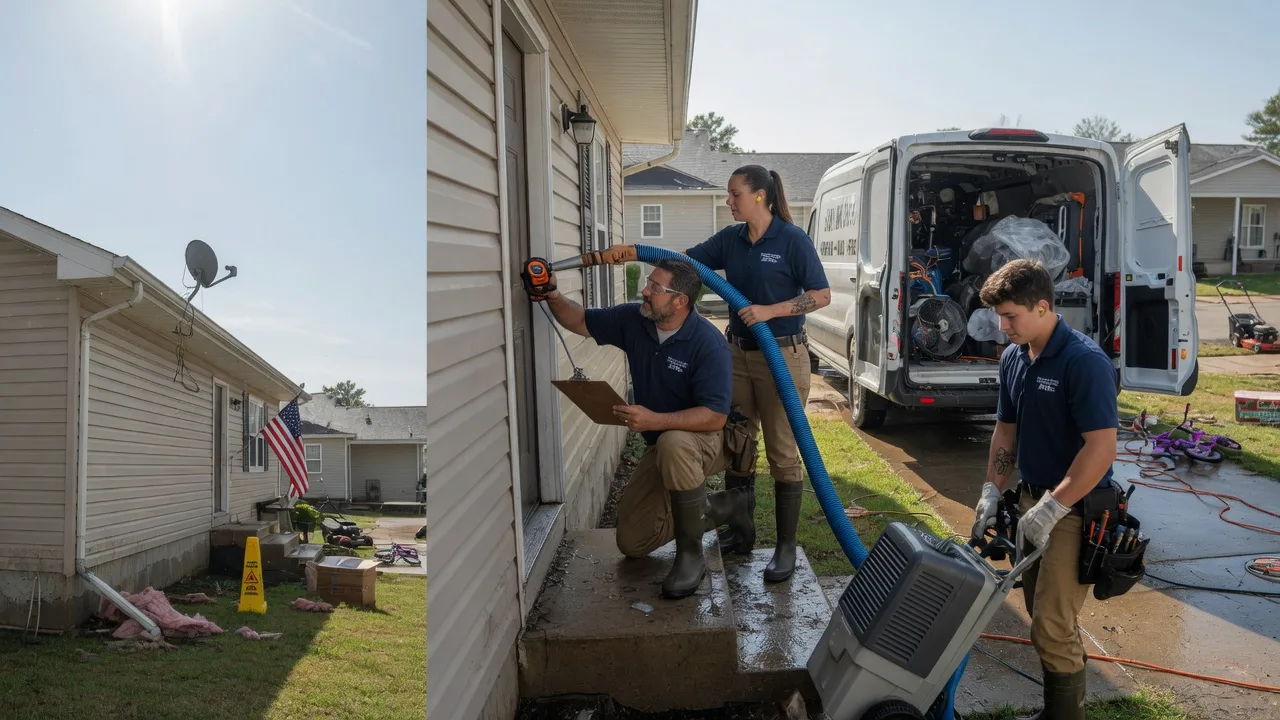 Ceiling Water Damage Restoration in Erhard, MN near me